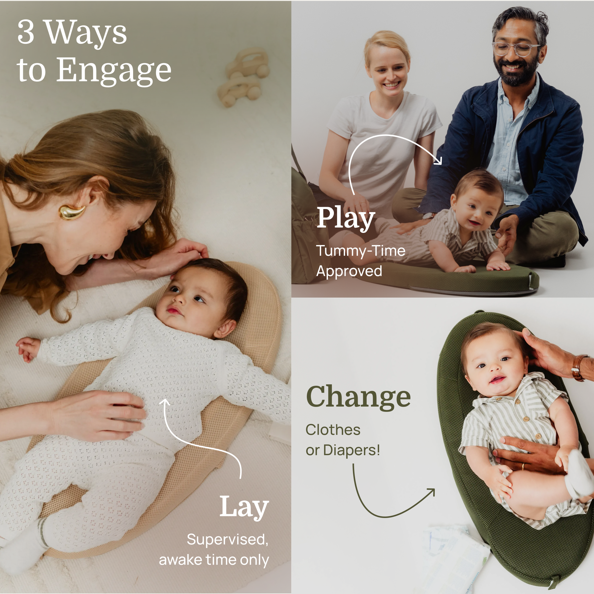 PRE-ORDER The Padded Travel Baby Mat (Sand)